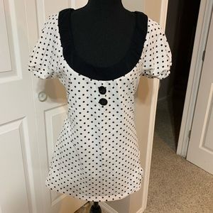 SOURPUSS | polka dot top